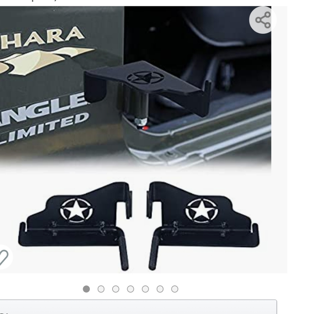 New Font foot pegs rest Jeep Wrangler 2007-17